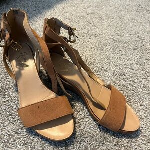 Franco Sarto Tan Strappy Sandals